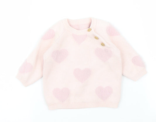 George Girls Pink   Pullover Jumper One Size