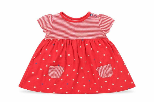 Mini Club Girls Red Striped  A-Line  Size 3-6 Months