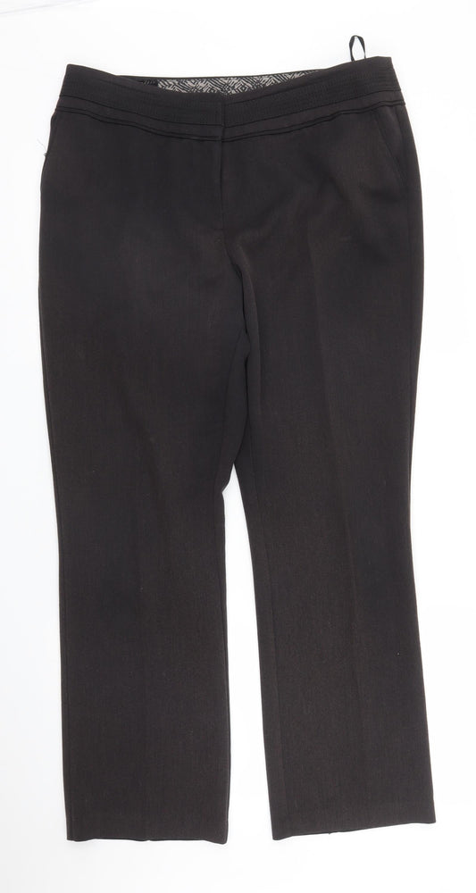 BM Womens Brown   Trousers  Size 14 L27 in