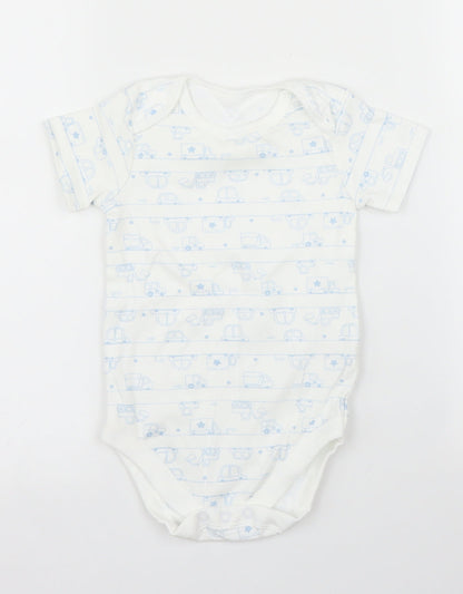 TU Baby White   Babygrow One-Piece Size 12 Months