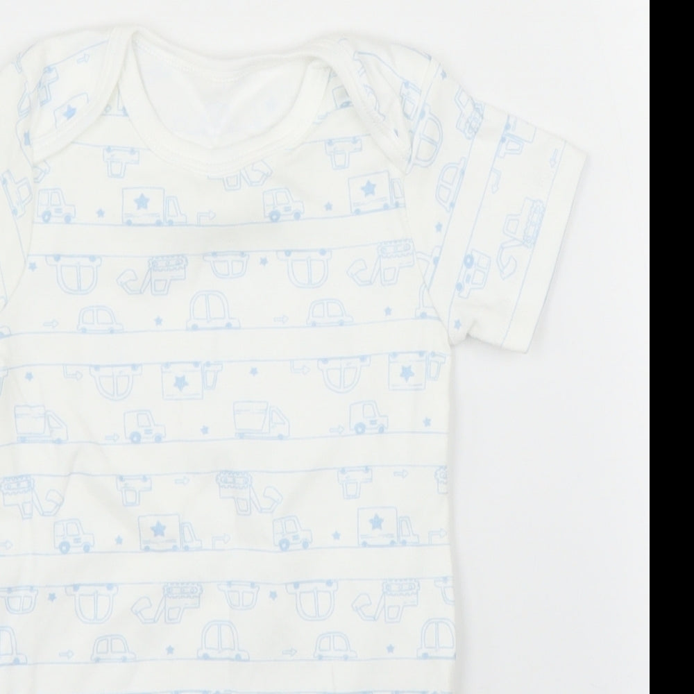 TU Baby White   Babygrow One-Piece Size 12 Months