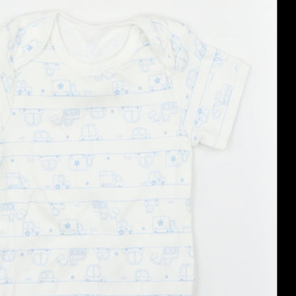TU Baby White   Babygrow One-Piece Size 12 Months