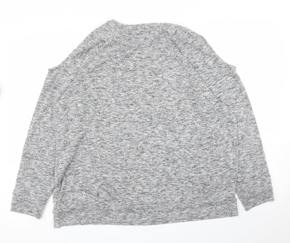 Womens UK Size 18 Papaya Grey Pullover Jumper