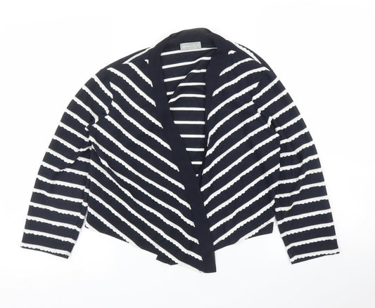 Per Una Womens Blue Striped  Wrap Blouse Size 12