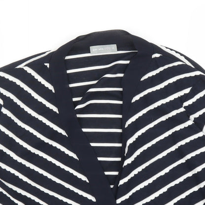 Womens UK Size 12 Per Una Blue Wrap Blouse