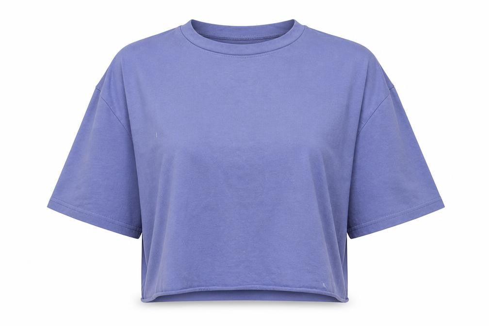 Womens UK Size 10 Missguided Blue Basic T-Shirt