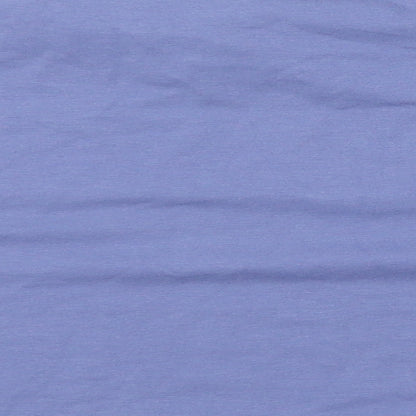 Womens UK Size 10 Missguided Blue Basic T-Shirt