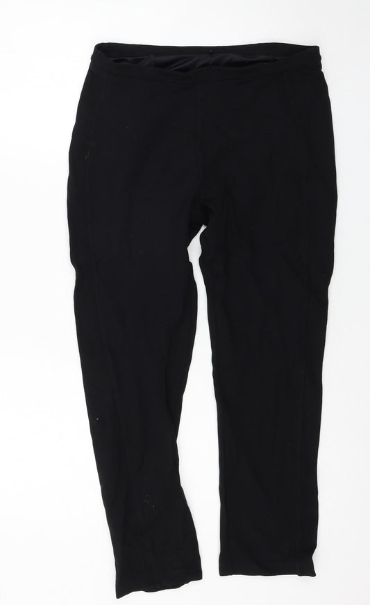 Womens UK Size 14 Marks and Spencer Regular Fit  Black Trousers