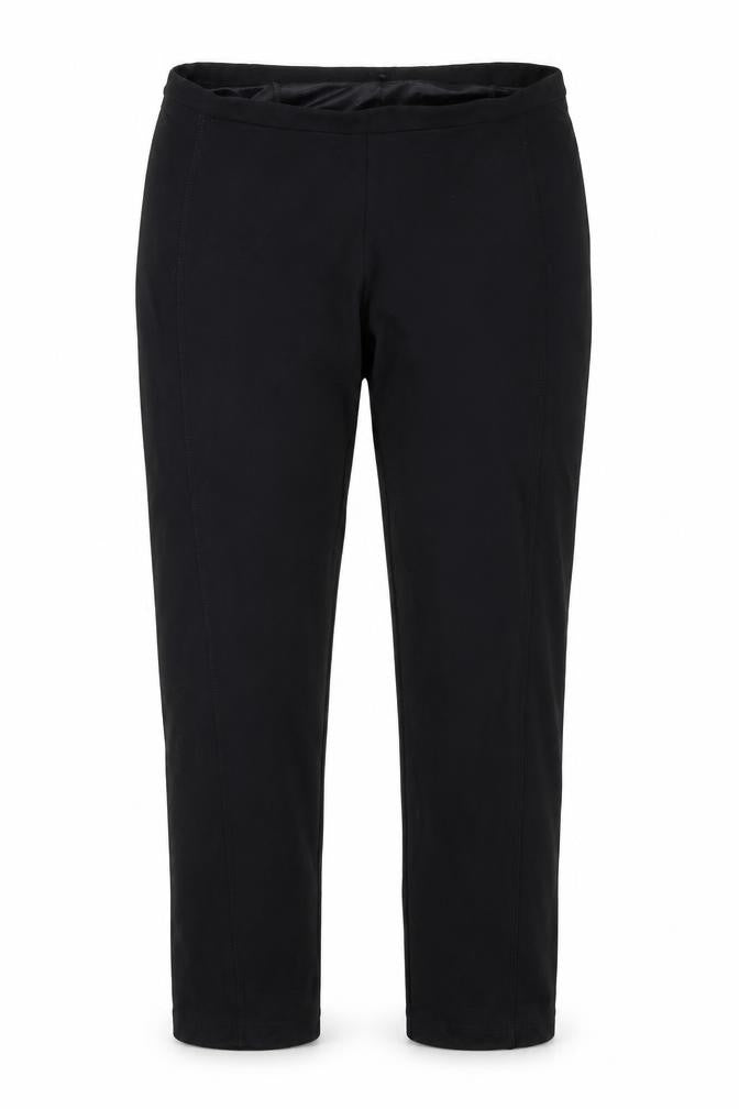 Front view of Marks & Spencer women’s black trousers, size UK 14, 24.5-inch leg