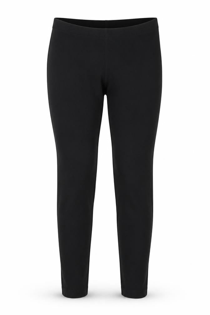 Front view of jeff&co women’s black jegging leggings, size UK 12, 27-inch leg