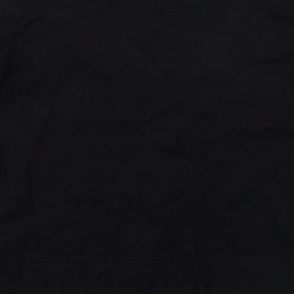 Womens UK Size M Linea Black Basic T-Shirt