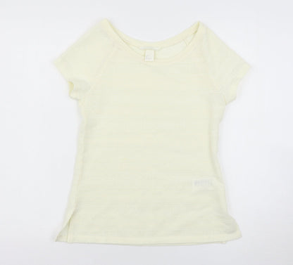 H&M Womens Ivory   Basic T-Shirt Size S