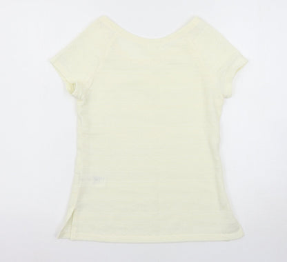 H&M Womens Ivory   Basic T-Shirt Size S