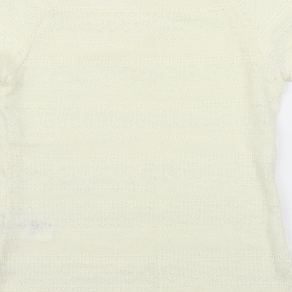 H&M Womens Ivory   Basic T-Shirt Size S