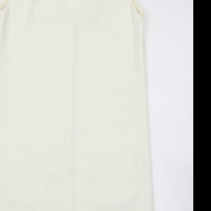 Topshop Womens White   Tank Dress  Size 6