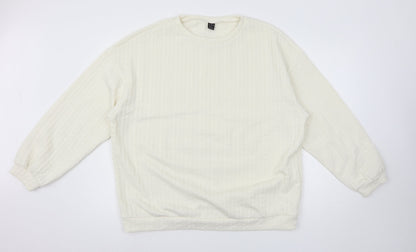 SheIn Womens Ivory   Pullover Jumper Size M