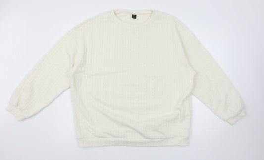 SheIn Womens Ivory   Pullover Jumper Size M