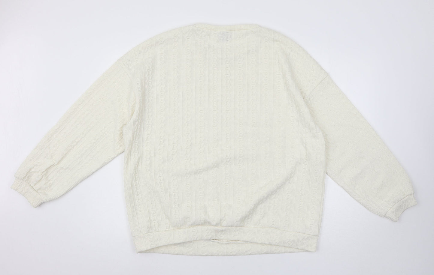 SheIn Womens Ivory   Pullover Jumper Size M