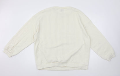 SheIn Womens Ivory   Pullover Jumper Size M