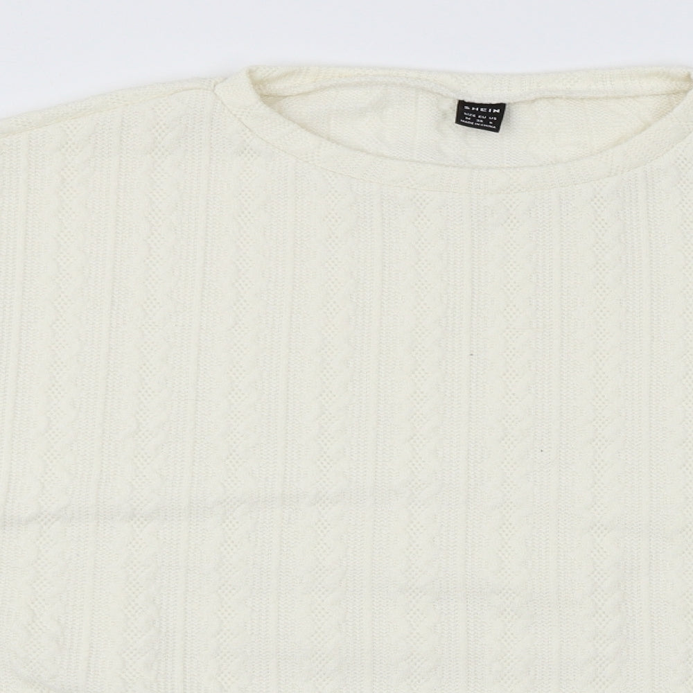 SheIn Womens Ivory   Pullover Jumper Size M