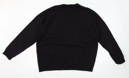 Missguided Womens Black   Pullover Sweatshirt Size M