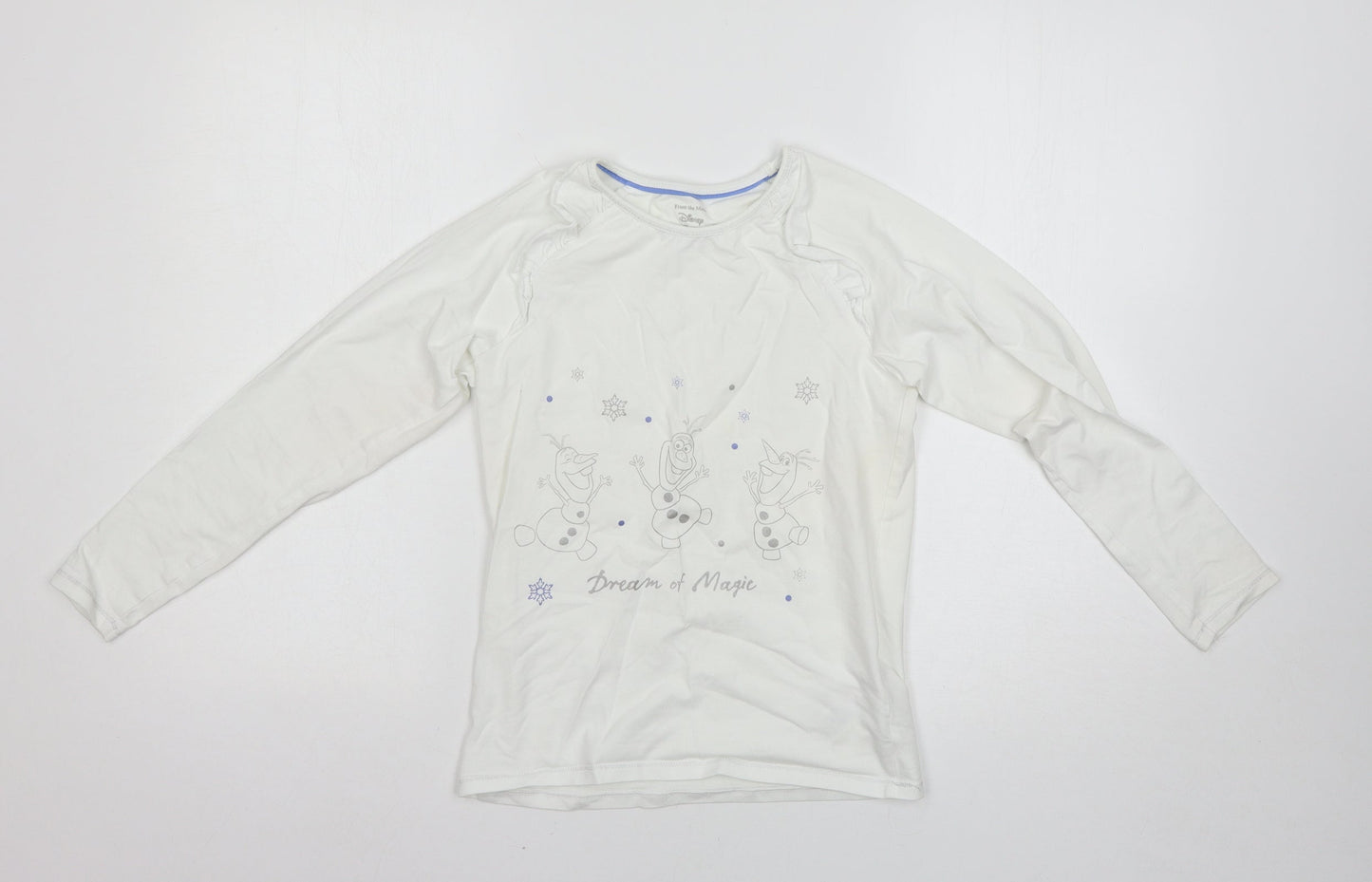 Marks and Spencer Girls White   Basic T-Shirt Size 9-10 Years