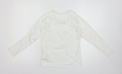 Marks and Spencer Girls White   Basic T-Shirt Size 9-10 Years