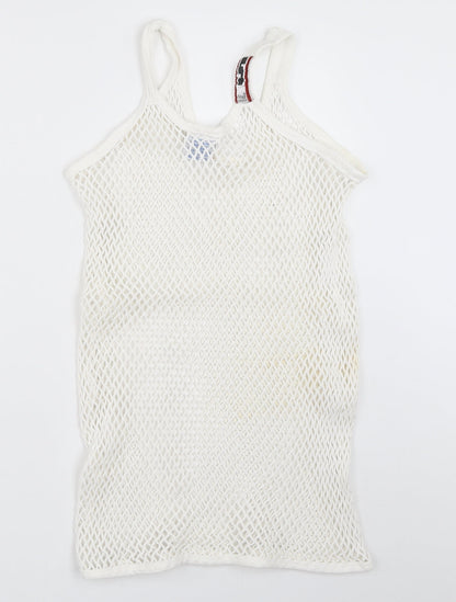 5 Star Womens White   Basic Tank Size M