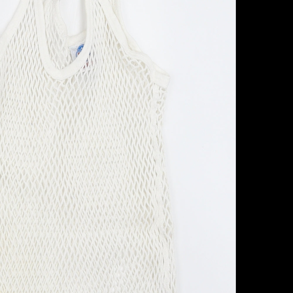 5 Star Womens White   Basic Tank Size M