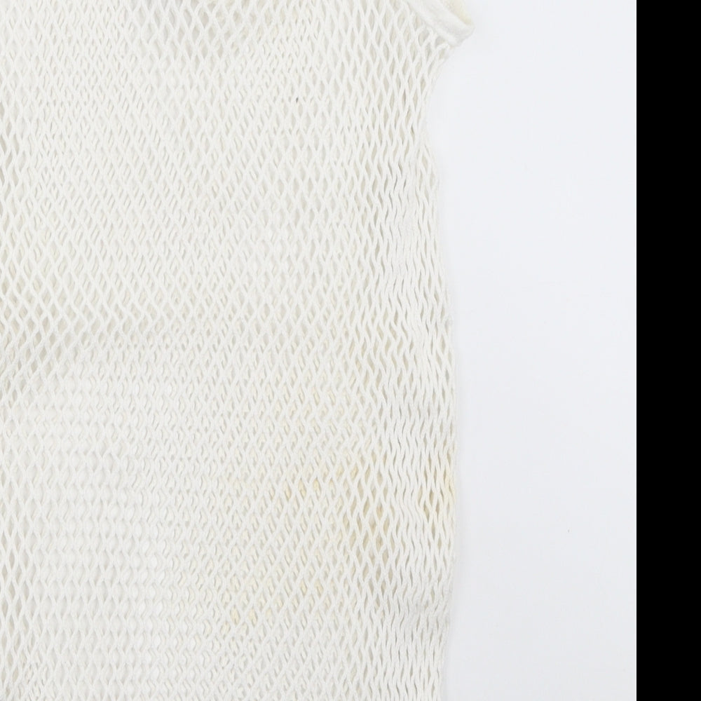 5 Star Womens White   Basic Tank Size M