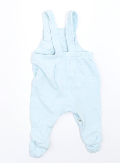 Marks and Spencer Boys Blue   Dungaree One-Piece Size 0-3 Months