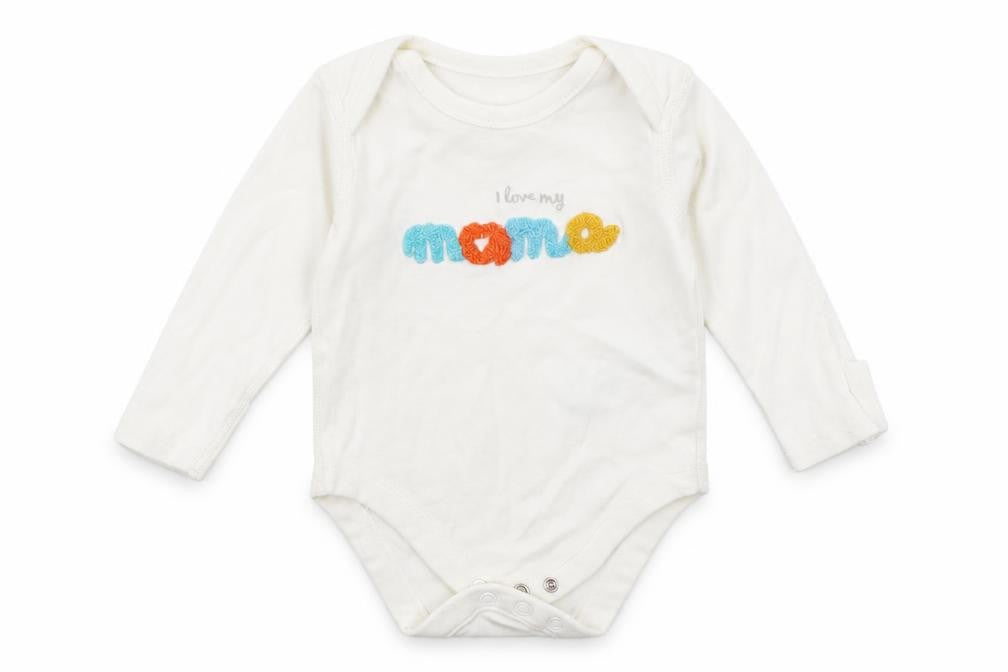 Front view of Marks & Spencer Baby White Leotard One-Piece, size 0-3, Months