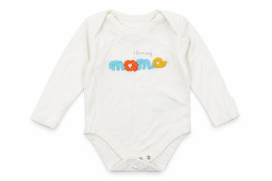 Front view of Marks & Spencer Baby White Leotard One-Piece, size 0-3, Months