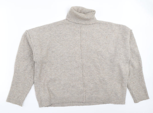Womens UK Size 8 Missguided Beige Pullover Jumper