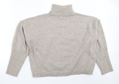 Womens UK Size 8 Missguided Beige Pullover Jumper