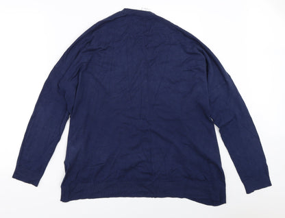 Womens UK Size L Vera Moda Blue Cardigan Jumper