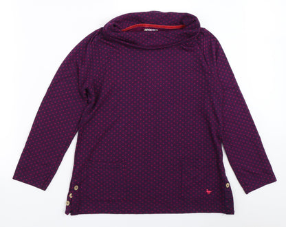 Womens UK Size S EWM Purple Pullover Jumper