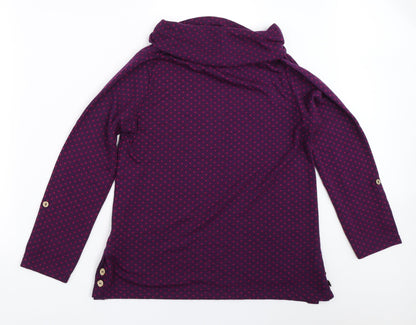 Womens UK Size S EWM Purple Pullover Jumper
