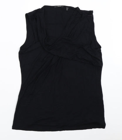 Womens UK Size L Tahari Black Basic Tank