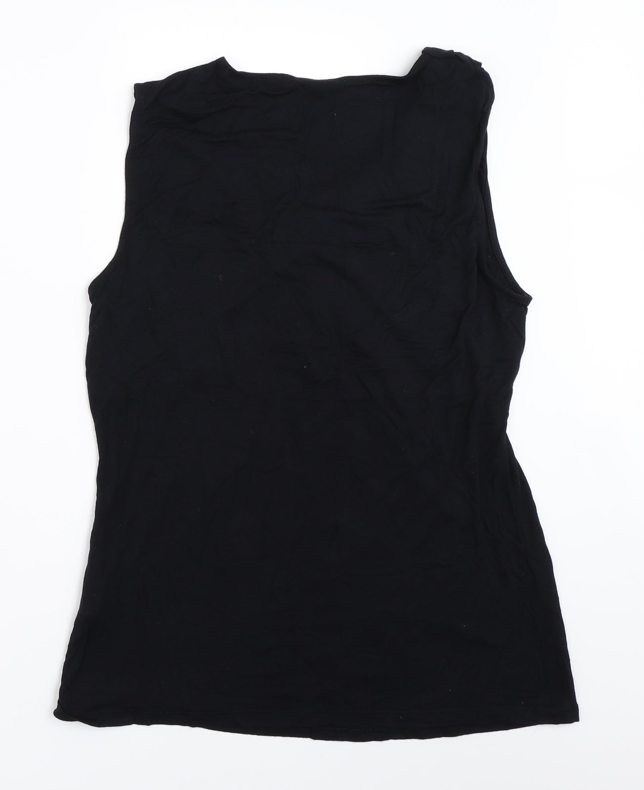 Womens UK Size L Tahari Black Basic Tank