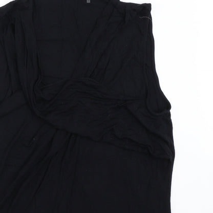 Womens UK Size L Tahari Black Basic Tank