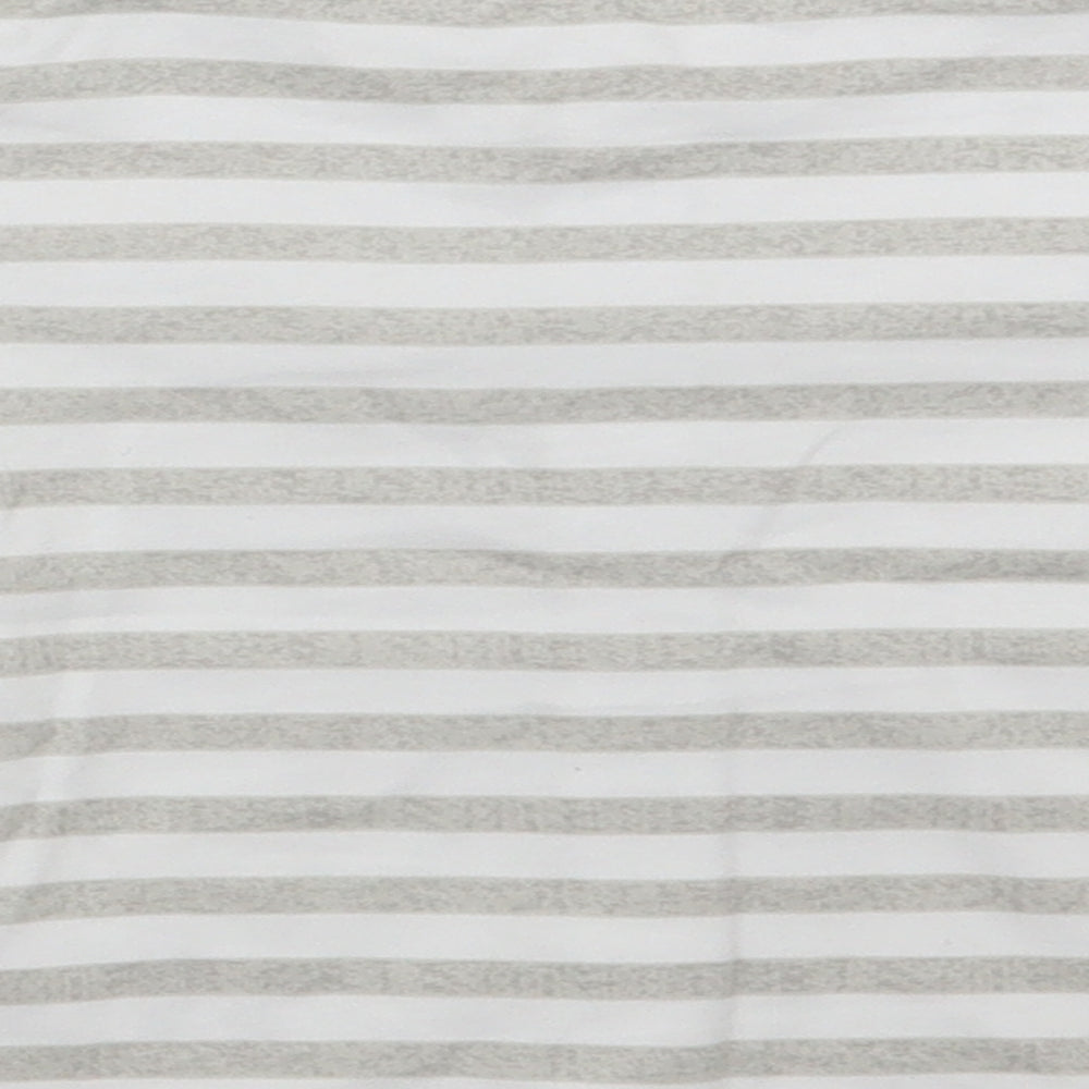 F&F Baby White Striped  Basic T-Shirt Size 0-3 Months