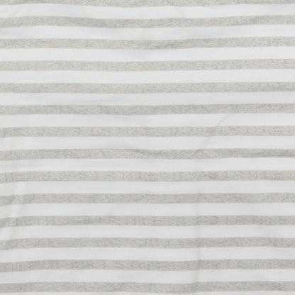 F&F Baby White Striped  Basic T-Shirt Size 0-3 Months