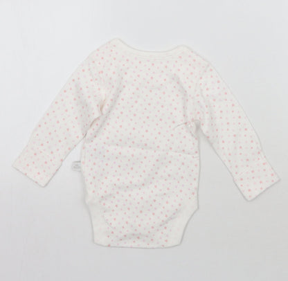Marks and Spencer Baby White Geometric  Babygrow One-Piece Size 0-3 Months
