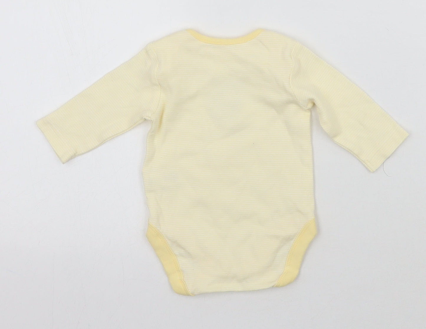 Mini Club Baby Yellow Striped  Babygrow One-Piece Size 0-3 Months