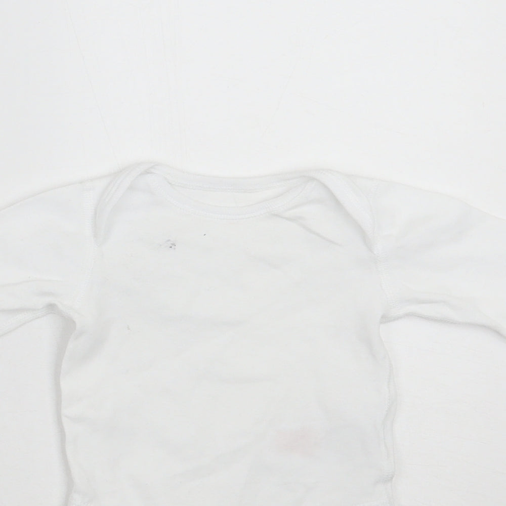 F&F Baby White   Babygrow One-Piece Size Newborn