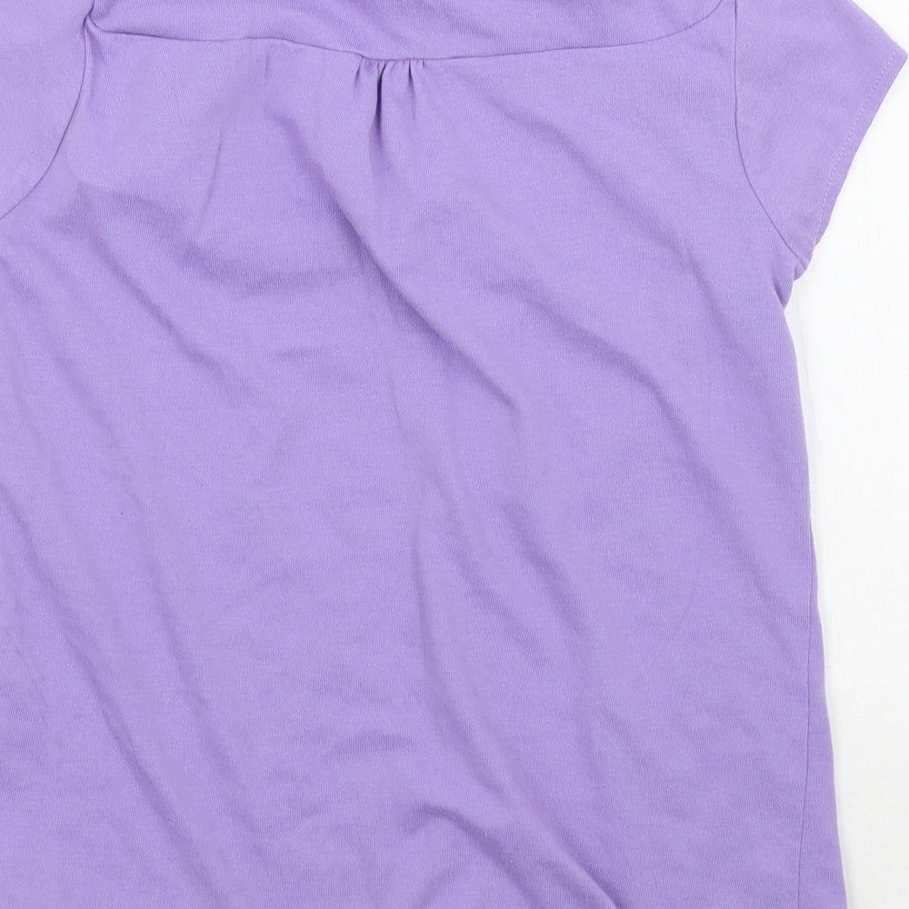 LA Gear Girls Purple   Basic T-Shirt Size 11 Years