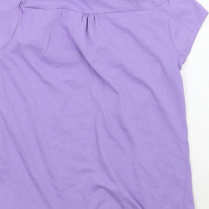 LA Gear Girls Purple   Basic T-Shirt Size 11 Years