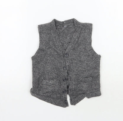 Matalan Boys Grey   Vest Jumper Size 3 Years