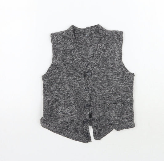 Matalan Boys Grey   Vest Jumper Size 3 Years